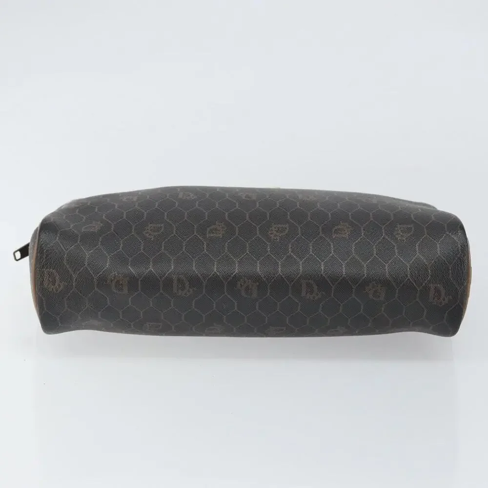 Dior Honeycomb Canvas Clutch Bag Black
